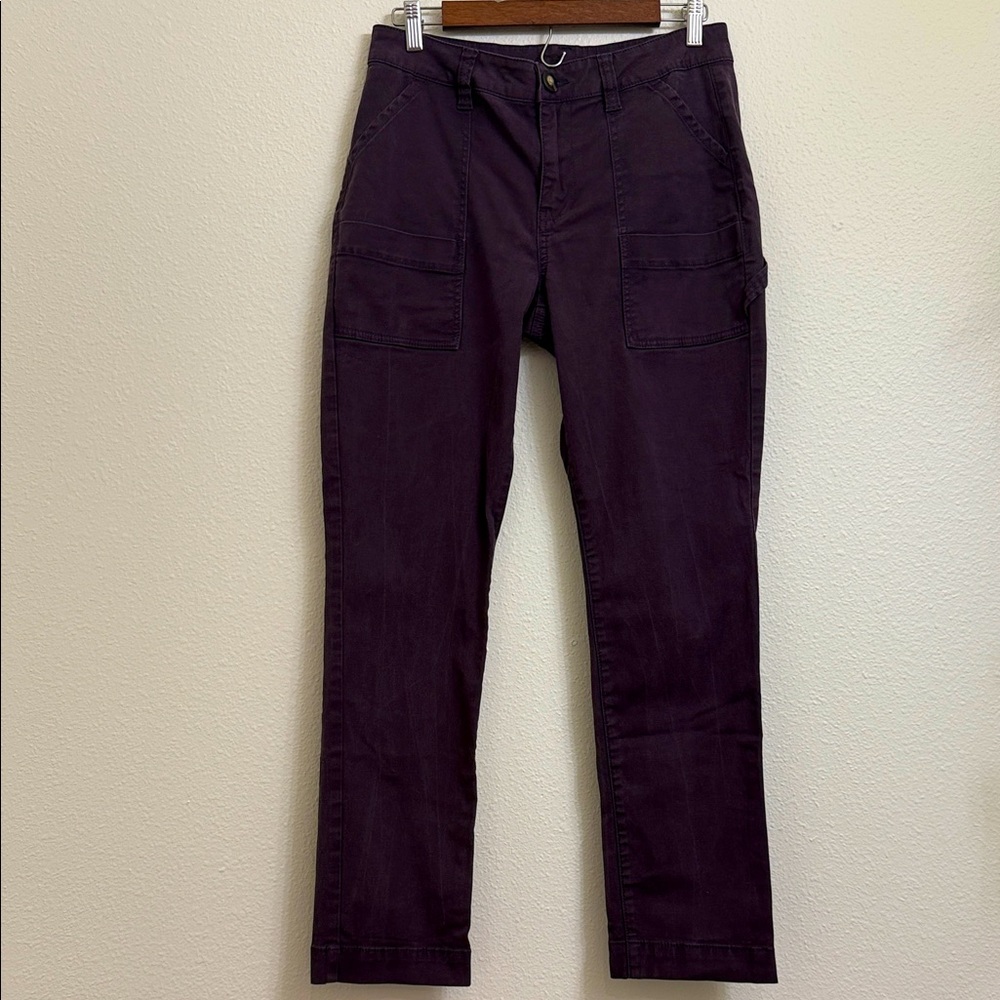 Cabi Deep Plum Carpenter Pants  #3926